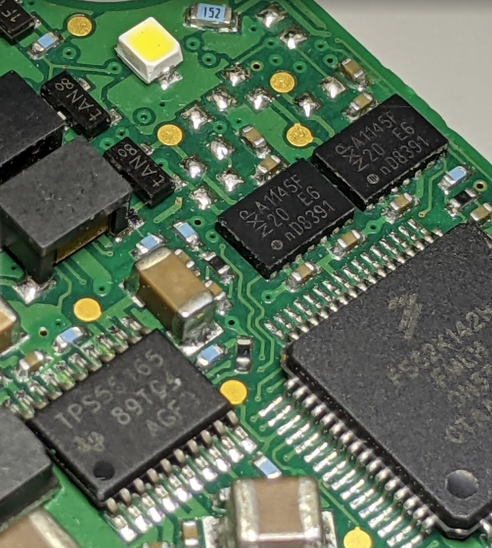 Montering av elektronik i egen lina